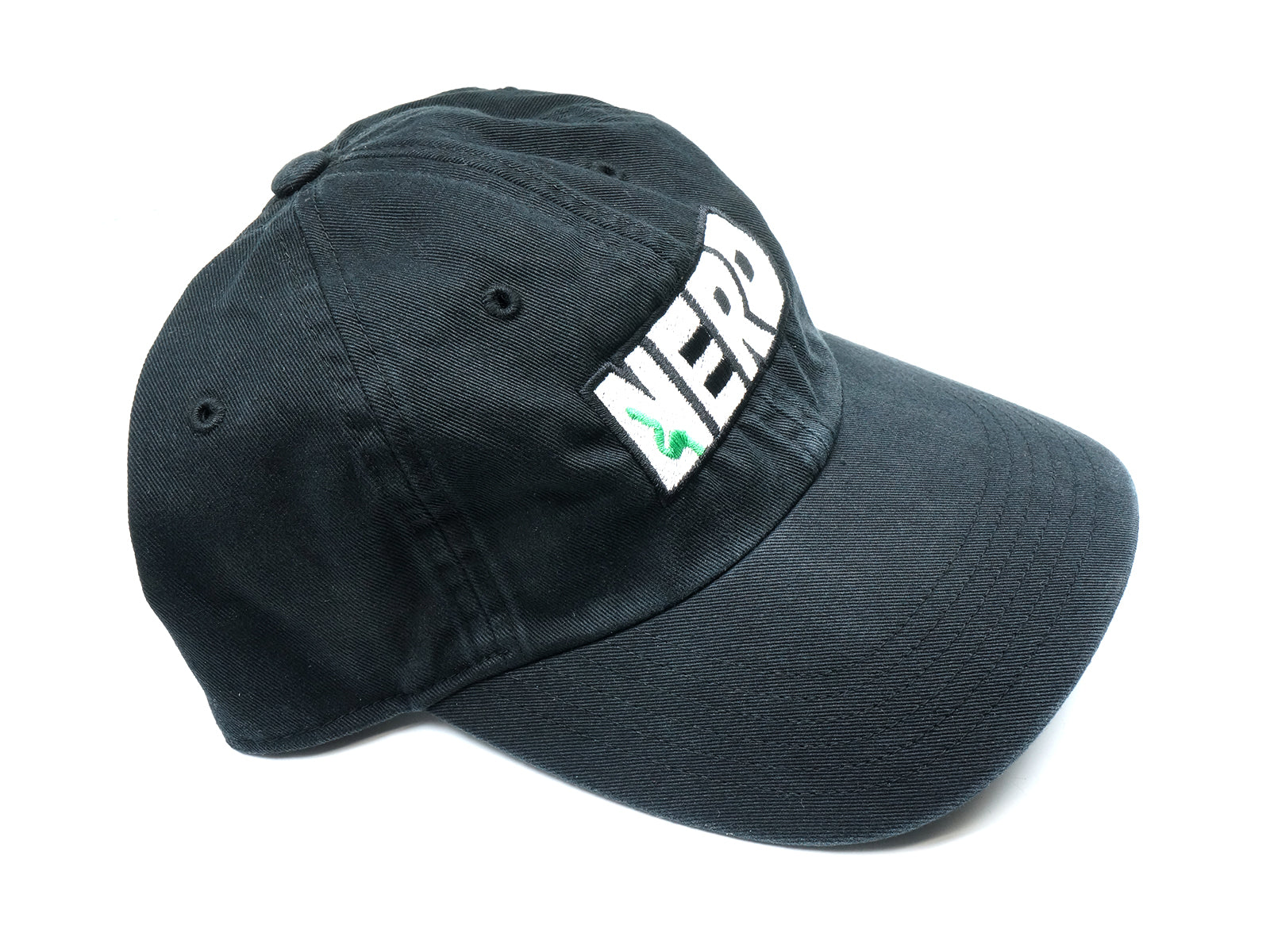 Embroidered Nerd  Logo Baseball Cap Front Embroidery