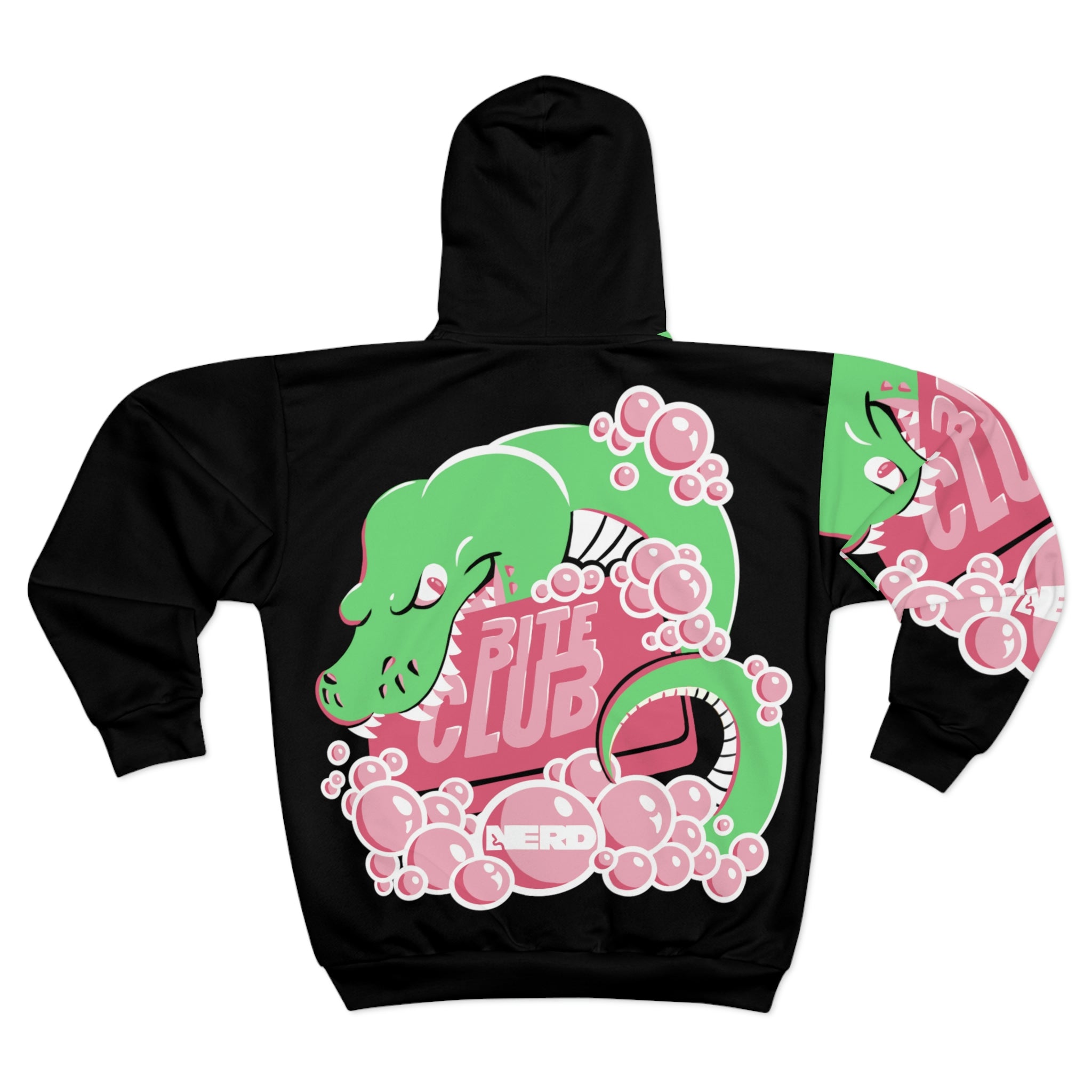 Bite Club Black Unisex Zip Hoodie