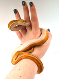 Load image into Gallery viewer, 2024 Female Orange Ghost Stripe Suntiger Het Albino (Purple) Reticulated Python