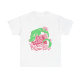 Load image into Gallery viewer, Cute Alligator 'Bite Club' T-Shirt – Pastel Pink &amp; Green Graphic Tee