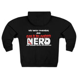 Load image into Gallery viewer, Classic NERD &quot;My Best Friends Are Cold Blooded&quot; Unisex Full Zip Hoodie